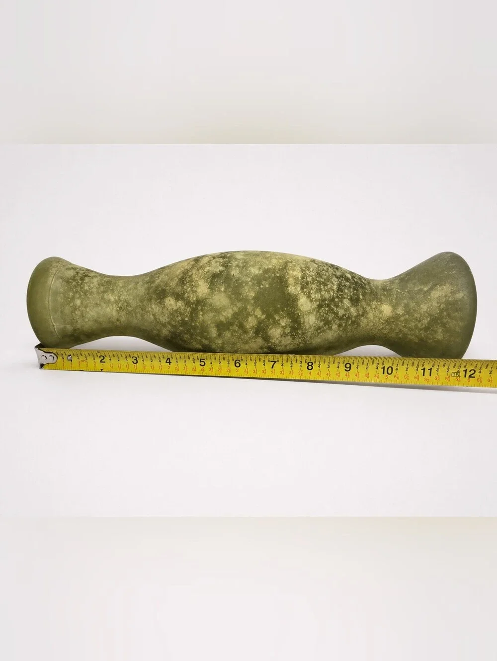 Olive Green Glass Decorative Vase - Home Accents